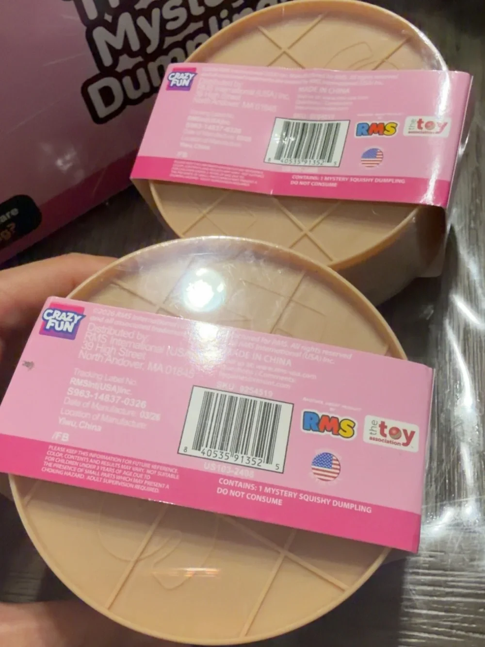 Mystery Dumpling Kids Toy - Pink Pork Bun Edition bundle of 2